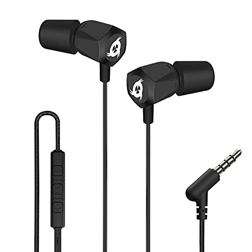 Klim F2 - in-ear hoofdtelefoon met microfoon + uitstekende geluidskwaliteit + langdurige oordopjes + + bedrade hoofdtelefoon met memory foam tips + 3,5 mm jack + nieuwe 2021 versie + zwart