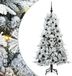 vidaXL Sapin de Noël artificiel avec 150 LED, Blanc, 150 cm