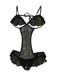 SoftLine Sexy Body Orsola, 100% Made in EU, kleur: zwart, maat: M/L
