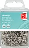 SOHO Paperclips – Zilveren paperclips – Papierklem – Met doosje – 100 stuks – 30 mm – Zilver
