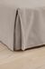 Jotex Colour bedrok, 100% hoogwaardig biologisch katoen, hoogte 45 cm, grijs-beige, 160 x 200 cm