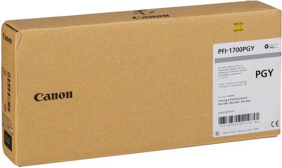 Canon PFI-1700PGY - Photo Gray Ink Cartridge - 700ml