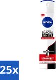 Nivea Black & White Max Protection Déodorant Spray - 150 ml - Lot économique - 25 pièces