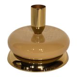 Mansion Atmosphere Kandelaar goud/beige emaille 10x10x8,5cm