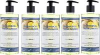 Claudius Cosmetics B.V. Claudius Douchegel Fresh Ginger 500 ml - set van 5 stuks - met gratis pomp - Showergel