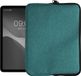kwmobile universele tablet hoes Convient aux tablettes de 12,4 à 12,9 pouces - Housse en tissu pour tablettes 28,7 x 21,7 cm - Pochette pour tablette avec fermeture éclair - En pétrole
