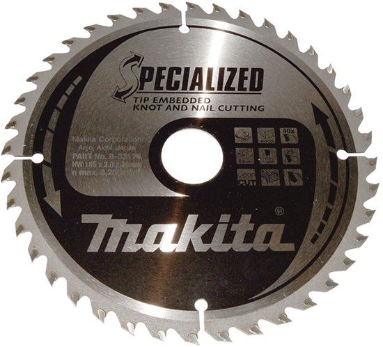 Makita SPECIALIZED zaagblad 185x30x40Z - B-33174