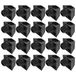cyclingcolors 20 x plankhouders, 11 mm, kunststof, cilindrisch, meubels, kast, boekenkast, zwart