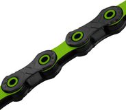 KMC KETTING DLC 12 ZWART/GROEN 126L