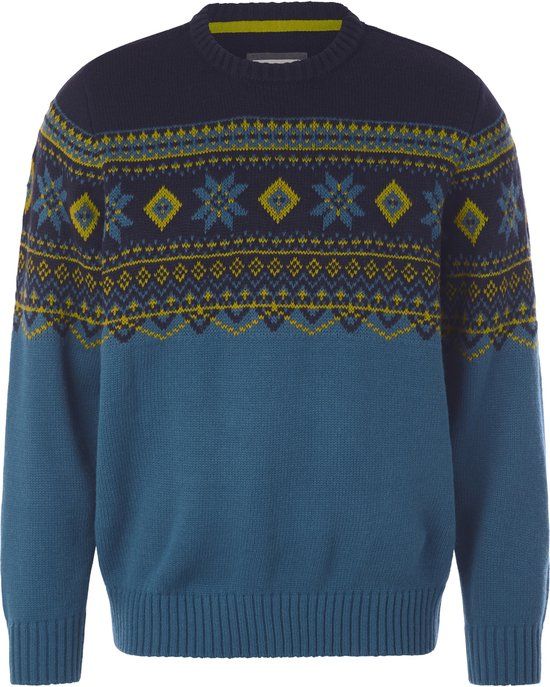 Babista heren Trui - 60/62 - blauw - Plus Size