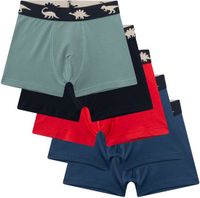 Sanetta Boxershorts Set van 5 - Kinderen - Katoenmix - Blauw/Zwart/Groen/Rood