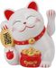 Chat porte-bonheur agitant 14 cm - Maneki Neko à piles - Chat japonais - Feng Shui