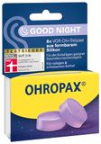 OHROPAX Good Night oordopjes – VOOR-oordopjes van vormbaar silicone – geschikt voor alle oren en alle slaaphoudingen – geluidsisolatiewaarde SNR 23 dB – voor een rustige en goede nachtrust – 8 stuks