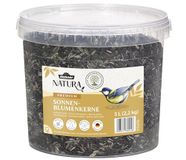 Dehner Natura Premium Wildvogelvoer, zonnebloempitten, het hele jaar door eiwitrijk/energierijk, hoogwaardig vogelvoer voor wilde vogels, 2,2 kg