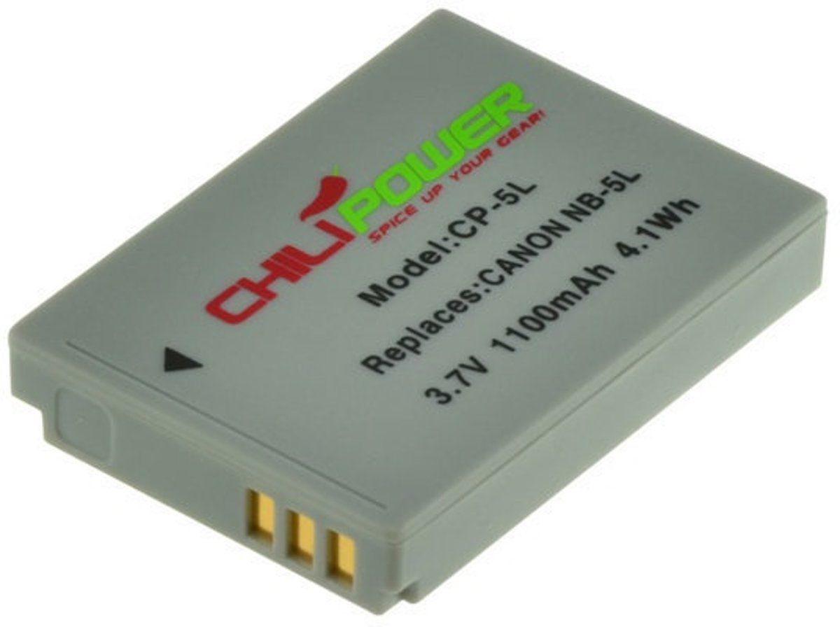 ChiliPower NB-5L accu voor Canon - 1100mAh