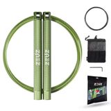 ZEUZ Professioneel Springtouw voor CrossFit & Fitness – Verstelbaar – Speed Rope – Volwassenen – Groen