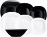Luminarc Carine N&b Wit Zwart Glas 19 Delen Serviesset