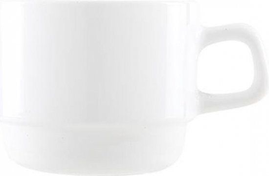 Arcoroc Restaurant Wit Glas Koffiekopjes - 25 cl - 6 stuks