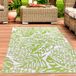 Tapis d'extérieur tropical vert 240 x 340 cm