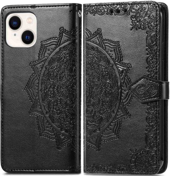 iMoshion Hoesje iPhone 14 - Book Case - Zwart - Met Pasjeshouder