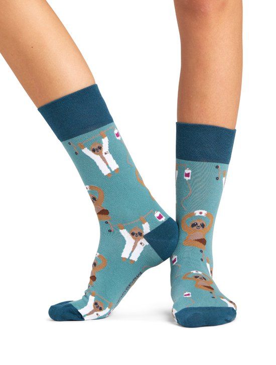 Luiaard MedSocks - Groen - One size - Sokken - Unisex