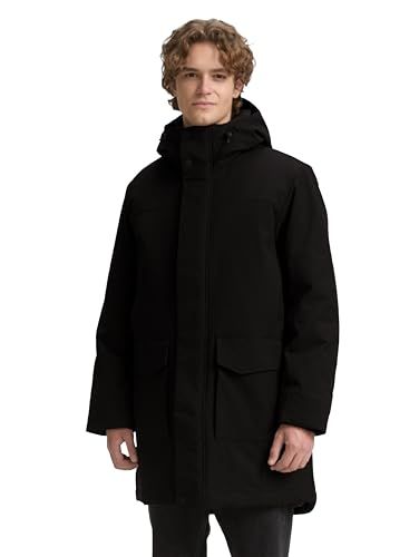 Tom Tailor Denim Parka met waterafstotende functie - Maat S - Black