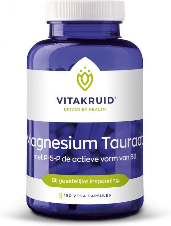 Vitakruid Magnesium Tauraat met P-5-P - 150 Vegetarische Capsules