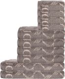 JOOP! Handdoek Bruin Katoen Set van 10