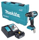 Makita DDF 484 RG1K accuboormachine 18 V 54 Nm borstelloos + 1x accu 6,0 Ah + oplader + koffer