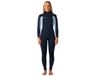 Rip Curl Trad 3/2 Mm Dames Neopreen Wetsuit Met Lange Mouwen En Rugrits Blauw 10 Vrouw