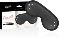 Coquette Chic Desire - Fantasy Vegan Leather Blind Mask With Neoprene Lining - Transparent