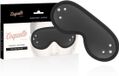 Coquette Chic Desire - Fantasy Vegan Leather Blind Mask With Neoprene Lining - Transparent