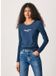 Pepe Jeans New Virginia Ls N T-shirt Blauw M Vrouw