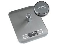Digitale keukenweegschaal, 5 kg, draagbare mini-voedselweegschaal, elektronische keukenweegschaal op batterijen met lcd-display met achtergrondverlichting, multifunctionele weegschaal voor thuis HDWR