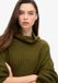 Superdry Gebreide trui-jurk met grove rib Dames Jurken dark moss green
