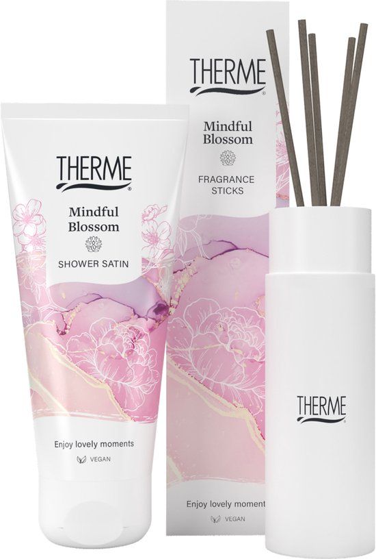 Therme - Mindful Blossom Geschenkset - Fragrance Sticks + Shower Gel - Unisex