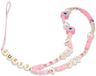GUSTSHPP Telefoonband hanger roze/roze kralenschelp