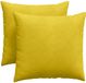 vidaXL - Zitkussens - 2 stuks - Geel - 45 x 45 cm - Corduroy stof