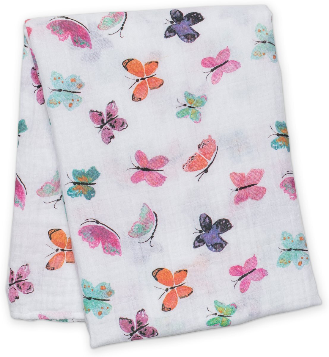 Lulujo swaddle 120x120 - Butterfly