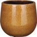Mica Decorations - Plantenpot - keramiek - okergeel glans/spotted - D14/H12 cm