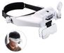 Icecat Loupe avec éclairage LED, 6 lentilles, jusqu'à 23x grossissement, mains libres