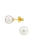 X Jewellery Diademita GmbH Zilveren Oorknopjes met Glazen Parel 6 mm