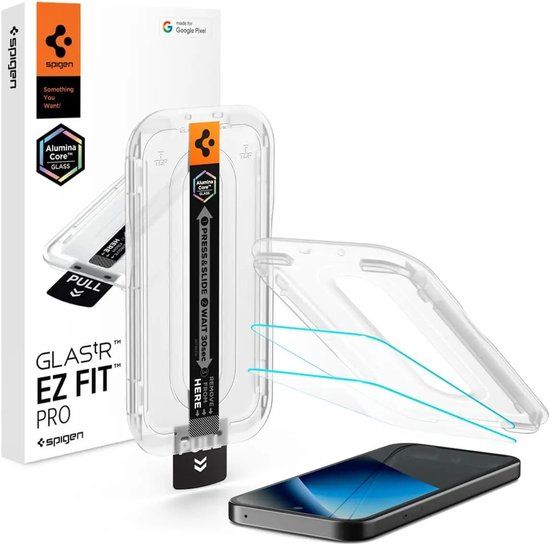 Spigen GLAS.tR EZ Fit Pro Screenprotector voor Google Pixel 10a - 2 Stuks