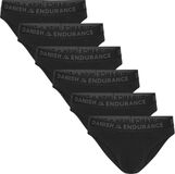 DANISH ENDURANCE Heren Bamboe Slips - Ultrazacht Comfort - 6 Paar - Zwart - Maat L