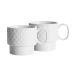 Nordic Nest Sagaform Coffee & More lot de 2 Blanc Mugs à thé