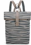 Fritzi aus Preußen Rugzak Canvas Izzy03 Backpack Zebra Wild Kaki