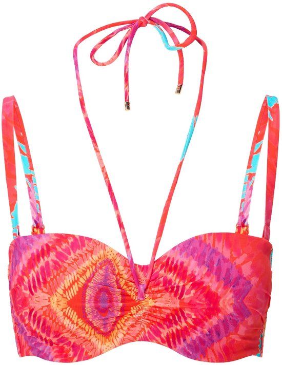LingaDore Balconette Bikini Top Sea Coral Paisley 36C