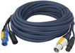DAP Combikabel Powercon / XLR Hybrid 6 m Bleu