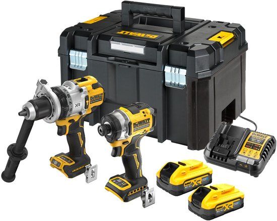 DeWALT DCK2200H2T Accu combiset 2-delig (DCD1007 + DCF860) 18V XR POWERSTACK 5.0Ah in TSTAK