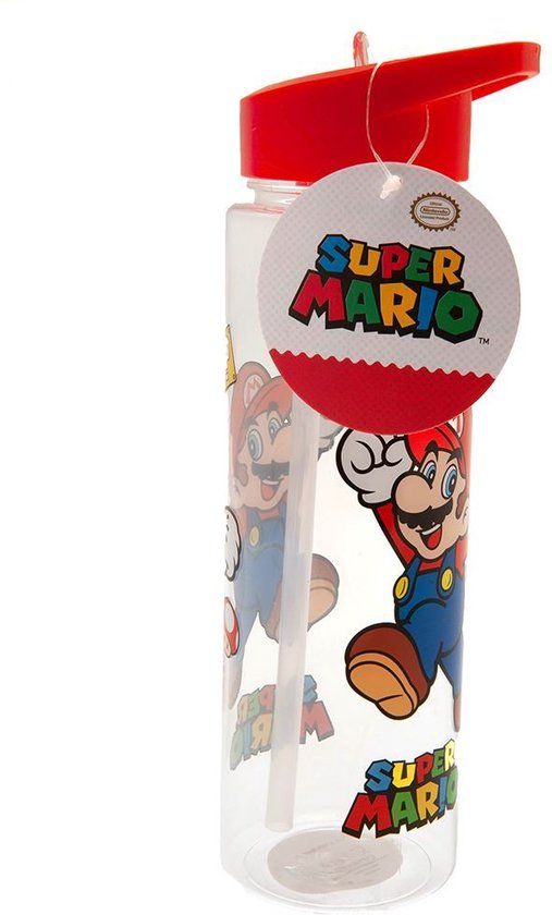 Super Mario Bros. - Paddestoel Plastic Drinkfles - 540ml